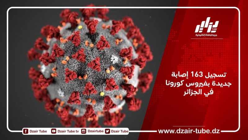 تسجيل 163 إصابة جديدة بفيروس كورونا في الجزائر
