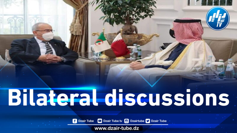 Talks between Lamamra and his Qatari counterpart