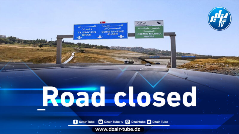 Temporary closure of the north-south motorway