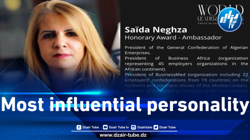 Saïda Neghza ranked among the most influential business personalities on the African continent