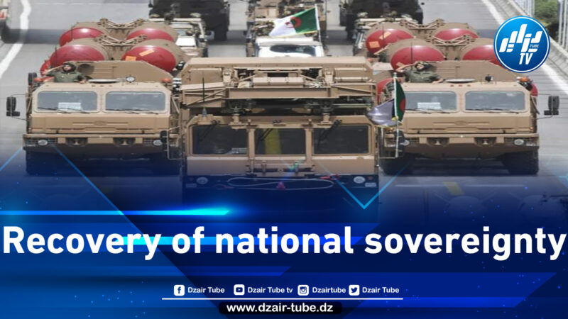 Military parade: sophisticated defense system and professional performance