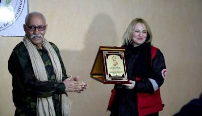 Saharawi President Ghali honors President of Algerian Red Crescent Hamlaoui