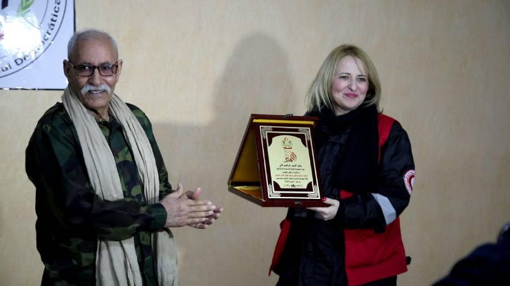 Saharawi President Ghali honors President of Algerian Red Crescent Hamlaoui