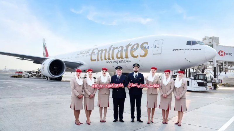 Emirates airline celebrates ten years of activity in Algeria