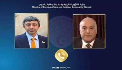 UAE’s FM Abdullah bin Zayed congratulates Algerian counterpart Ahmed Attaf