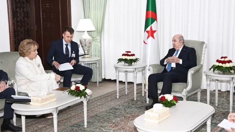 President Tebboune receives Chair of Council of Russian Federation