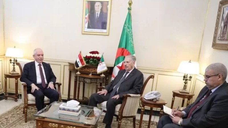 Algeria’s Upper House speaker receives Syrian ambassador on farewell courtesy call