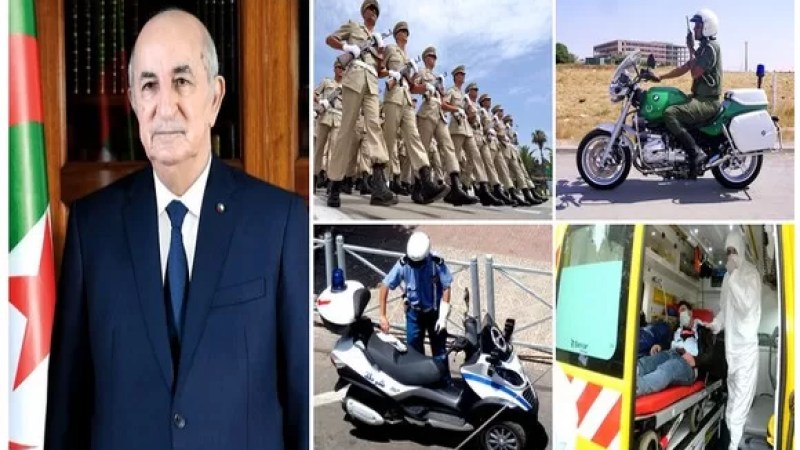 Blessed Eid El-Fitr: President Tebboune presents wishes to elements of ANP, constituted bodies, medical corps