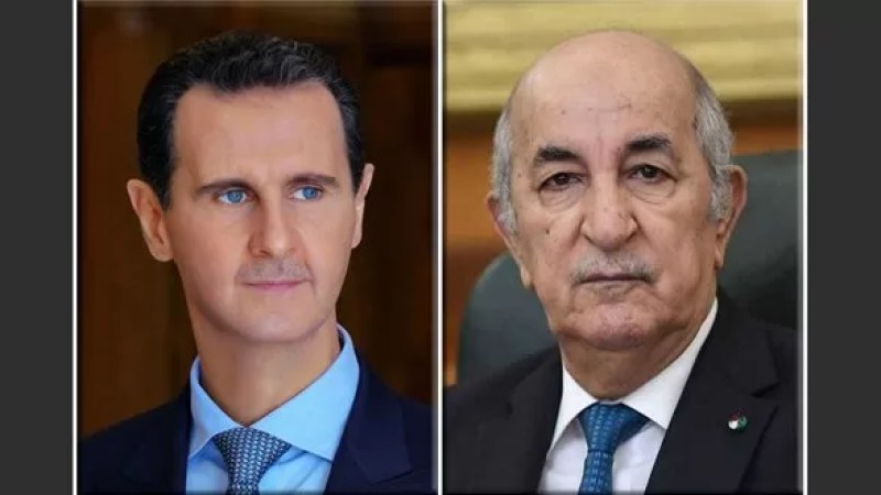 Al-Assad hails Algeria’s firm stances in support of Syrian people during years of war, tireless efforts to bring Syria back into Arab League