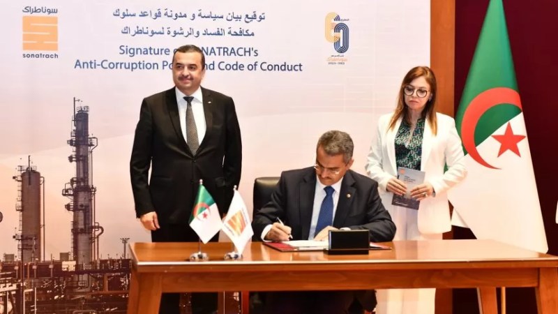 Sonatrach: Anti-Corruption Policy, Code of Conduct inked