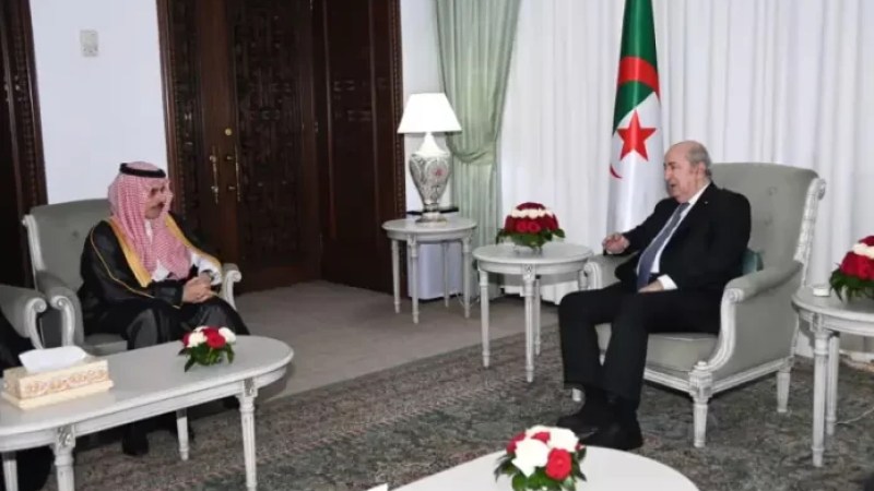 President Tebboune receives Saudi Foreign Minister