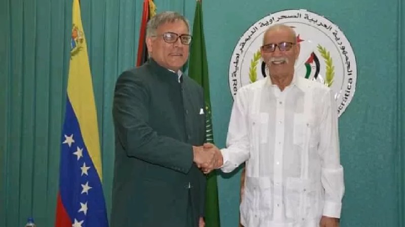 Sahrawi President Brahim Ghali receives Venezuelan Ambassador to Sahrawi Republic