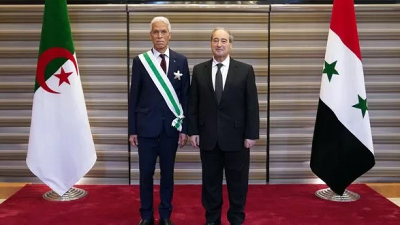 Syria’s President al-Assad grants Algerian Ambassador Syrian order of Merit of Excellent degree