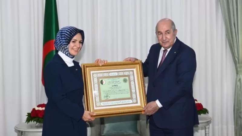 President Tebboune Honors Turkey’s Ambassador to Algeria with National Order of Merit