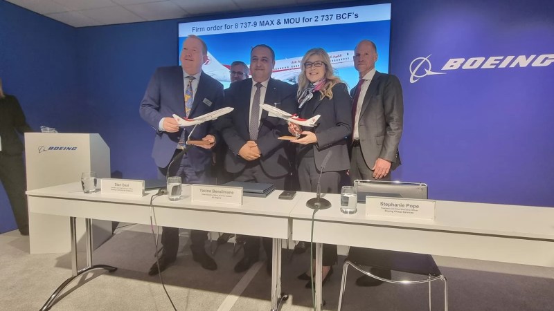 Boeing: Air Algérie Confirms Order for Eight Planes and Commits to Two Converted Freighters