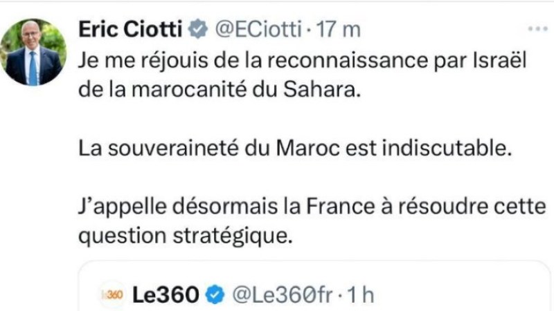Eric Ciotti’s Shameful Support for Rabat: A Resurgence of Vichy Collaborators
