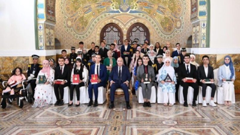 President Abdelmadjid Tebboune Honors Outstanding Baccalaureate and BEM Graduates, Celebrating Excellence in Education