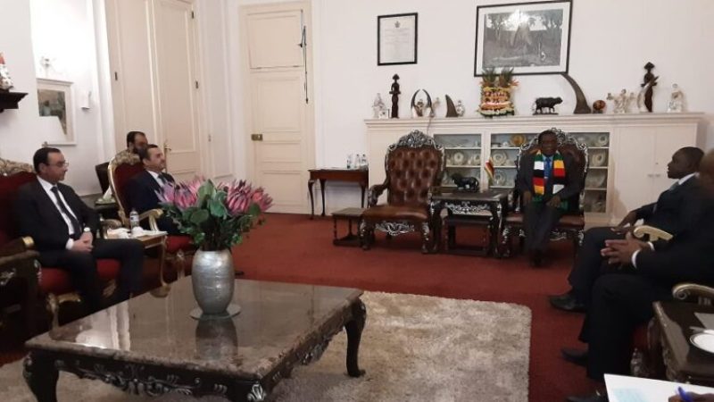 Strengthening Bilateral Ties: President Mnangagwa Receives Mohamed Arkab on Working Visit to Zimbabwe