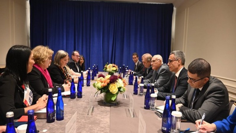 Attaf Hosts High-Level American Diplomatic Delegation in New York During UN General Assembly