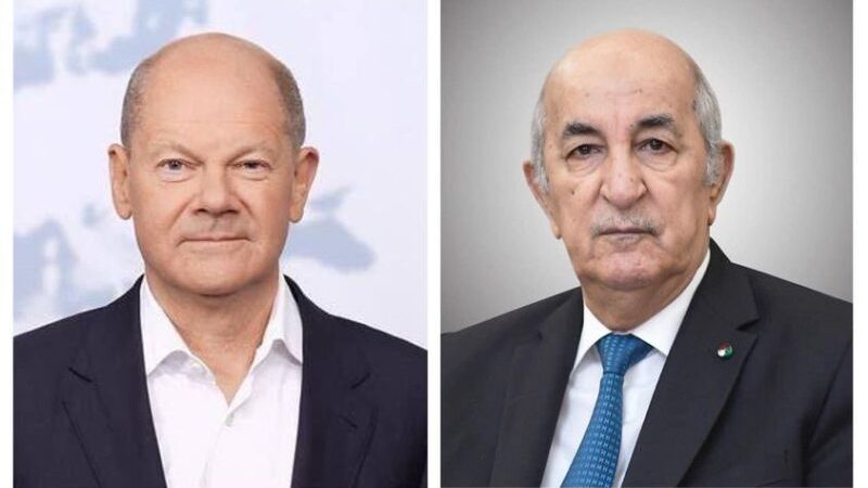 President Tebboune, German Chancellor Olaf Schulz Discuss Bilateral Ties, Global Affairs
