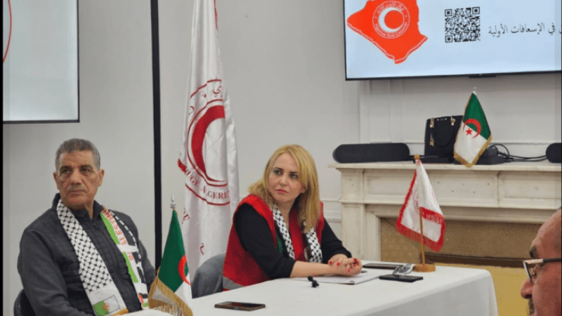 Algerian Red Crescent Organizes Coordination Meeting to Unify Efforts and Support the Palestinian People
