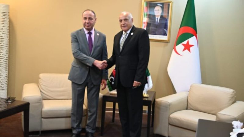 Minister Attaf Holds Talks with Libyan Counterpart