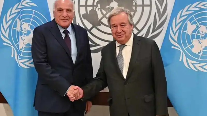 Algerian FM Ahmed Attaf Holds Meeting with UN Secretary-General Guterres in New York