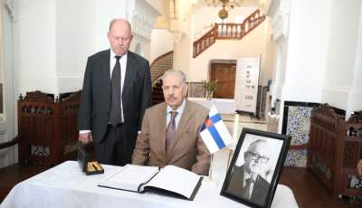 Former Finnish President Martti Ahtisaari: Salah Goudjil Signs Condolence Register