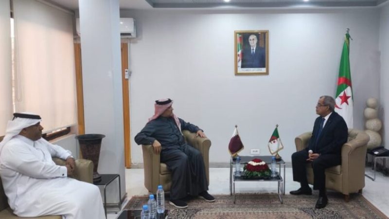 Minister Aoun Holds Meeting with Qatari Ambassador, AQS CEO