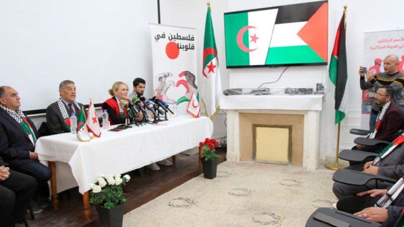 Algerian Red Crescent Extends Support to Palestinian Students Amidst Ongoing Aggression