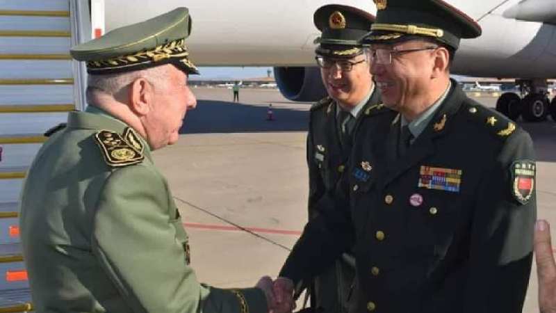The Chief of Staff of the ANP Chanegriha arrives in China