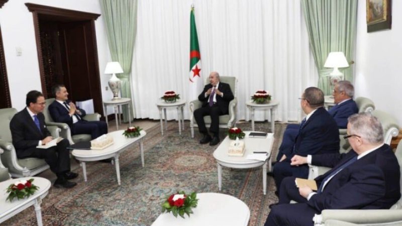 President Tebboune Hosts French Minister of Interior Darmanin