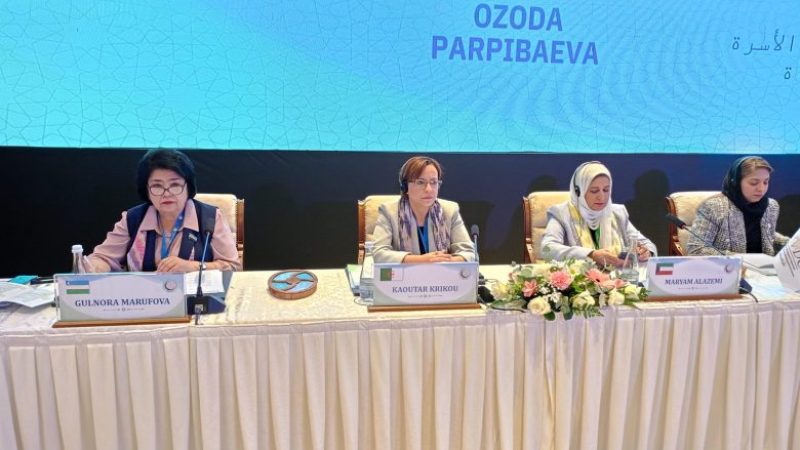 Algerian Minister Krikou Highlights National Policy Supporting Women at Samarkand Forum