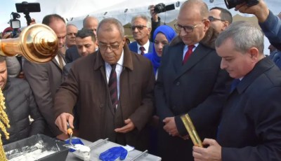 Minister Aoun Lays Foundation Stone for New Saidal Pharmaceutical Plant in Mostaganem