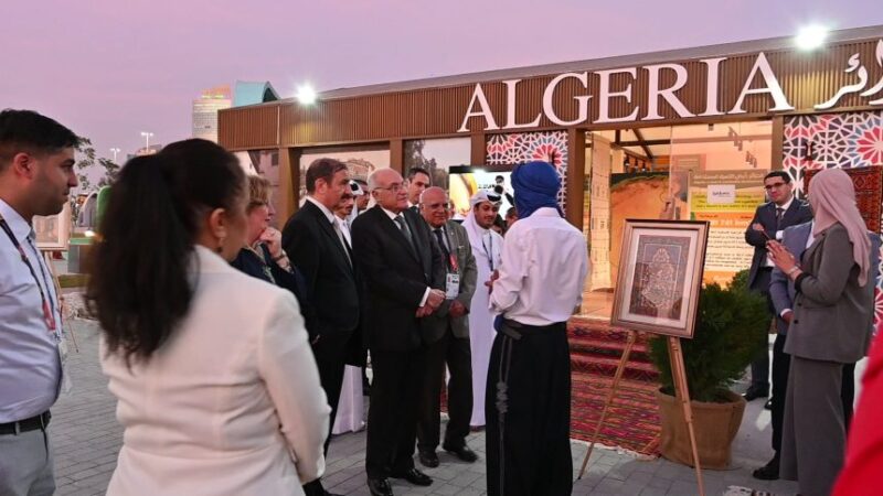 Foreign Minister Attaf Explores Algeria’s Pavilion at Expo Doha 2023 Horticultural Exhibition