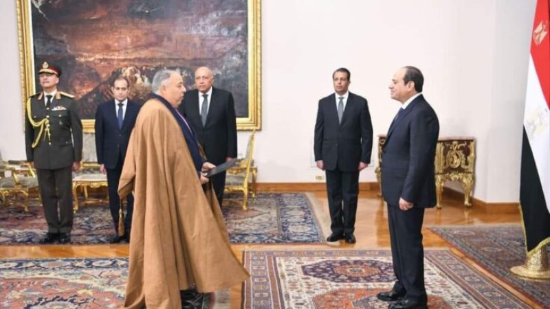 Algerian Ambassador Presents Credentials to Egyptian President, Strengthening Diplomatic Ties