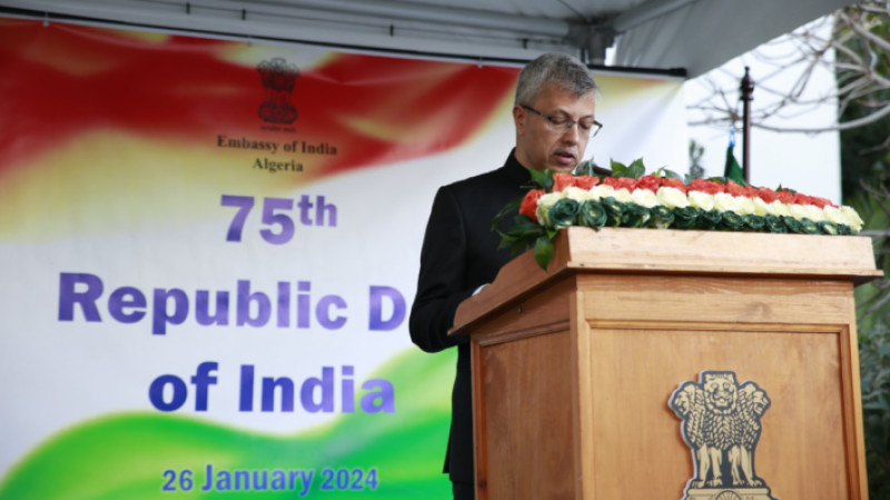 75th Republic Day of India celebrated at Embassy of India in Algeria