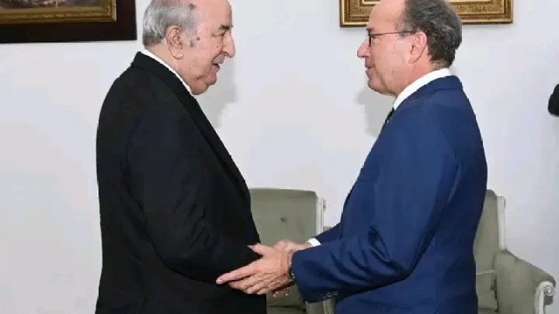  President Tebboune Receives Outgoing Italian Ambassador Giovanni Pugliese