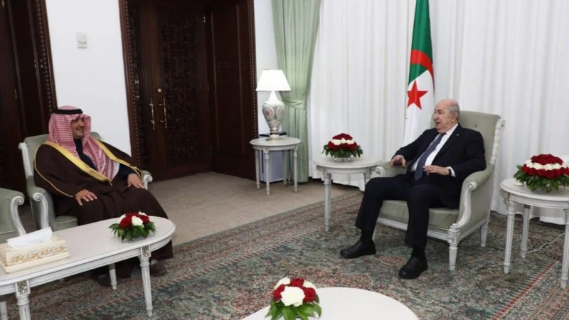 President Tebboune Holds Meeting with Saudi Interior Minister Mohammed bin Nayef Al Saud