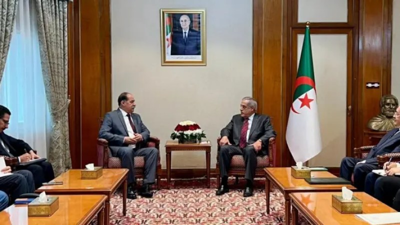 Algerian Prime Minister Larbaoui Holds Talks with Tunisian Interior Minister Feki