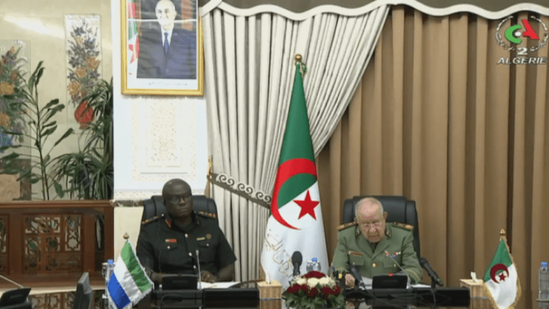 Algerian Chief of Staff, General Chanegriha, Hosts Sierra Leonean Counterpart to Strengthen Bilateral Military Ties