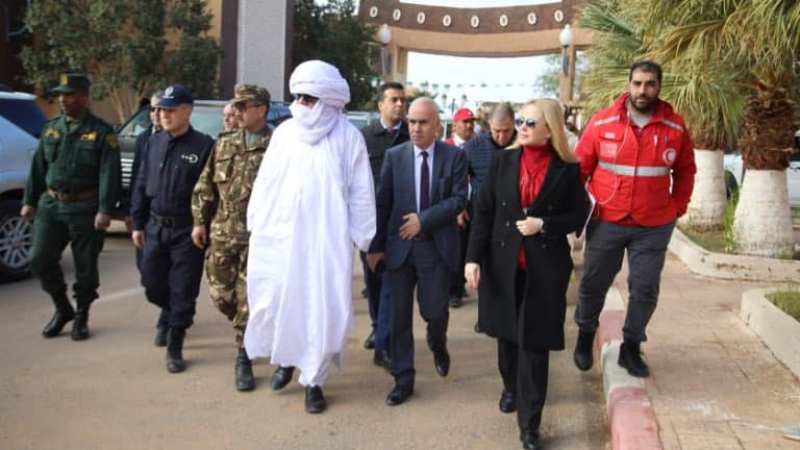 Algerian Red Crescent President Hamlaoui Initiates Humanitarian Mission in Illizi Province