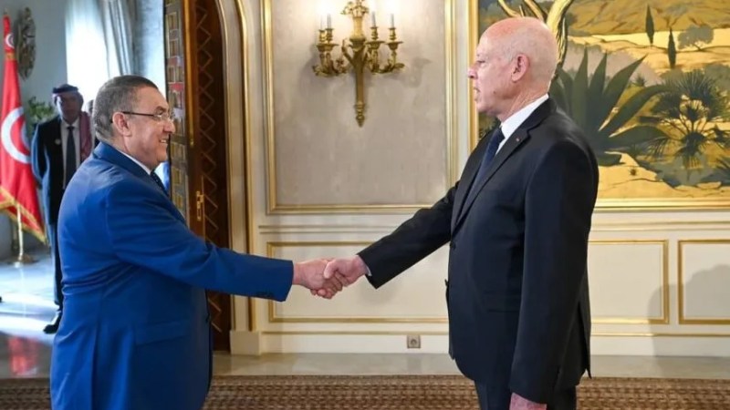 Algerian Interior Minister Brahim Merad Receives Audience with Tunisian President