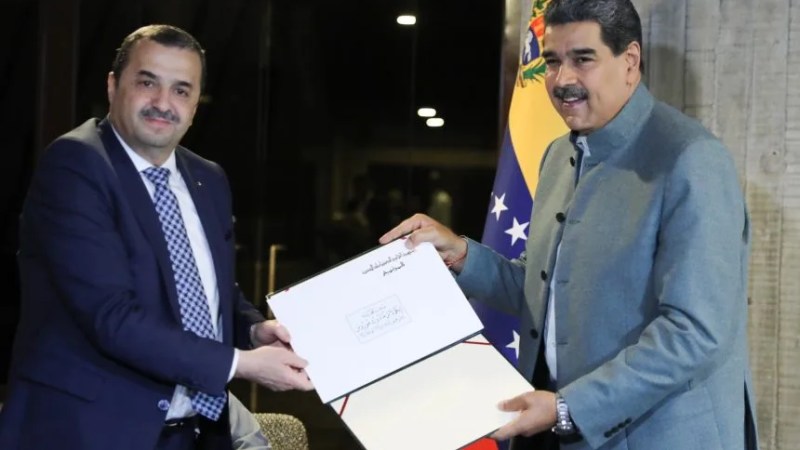 Special Envoy of President Tebboune: Energy Minister Arkab Received by Nicolas Maduro