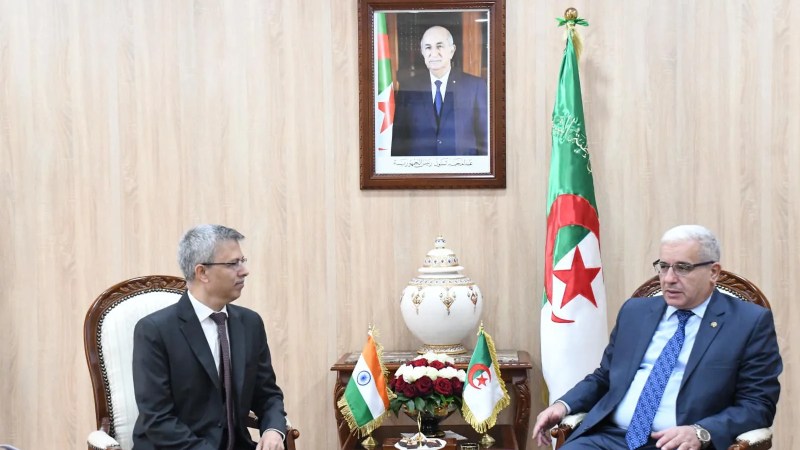 APN Speaker Boughali Meets with Indian Ambassador to Algeria, Gaurav Ahluwalia