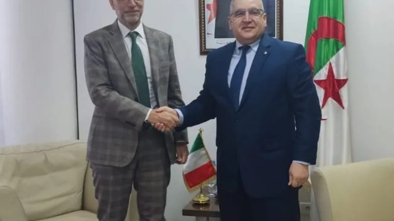 Magramane Meets with Ambassador of Italy in Algeria