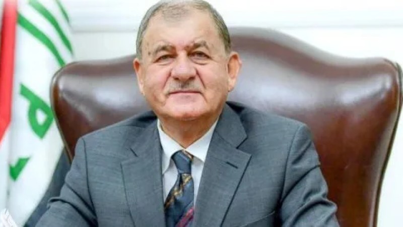 7th GECF Summit in Algiers: Iraqi President Abdel Latif Jamal Rashid Arrives in Algeria
