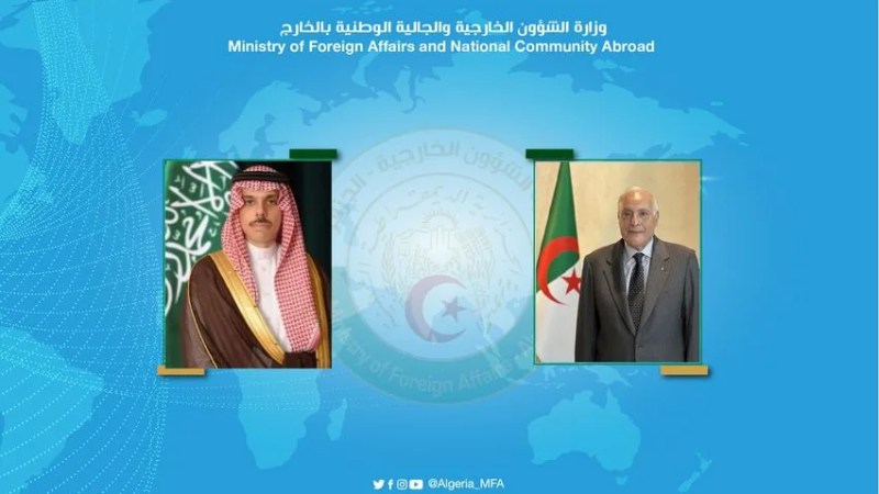 Algerian FM Attaf Receives Phone Call from Saudi Counterpart