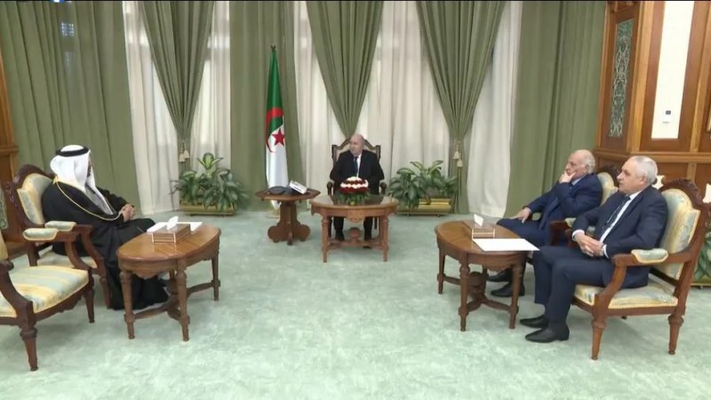 President Tebboune Receives Envoy of King of Bahrain