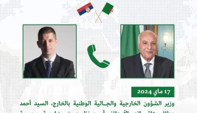 Algerian FM Attaf Engages in Diplomatic Dialogue with Serbian Counterpart